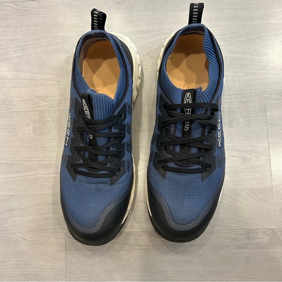 KEEN ESD Utility Men's Arvada Shift Composite Toe  Work Shoes Sz 9.5D Blue/White - Picture 4 of 9